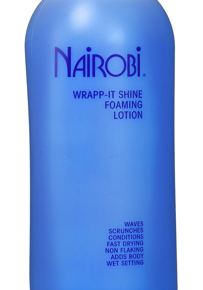 Nairobi Wrapp-It Shine Foaming Lotion, 32 Ounce - Non-Flaking Hair Care - Image 1